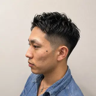 メンズ ブリーチなしWカラー メンズカット✨ワタベのヘアスタイル