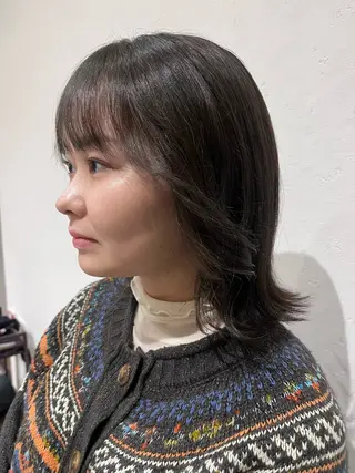 ミディアム 北島 遥香🫧インナ ー /ベージュカラーのヘアスタイル