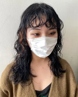 セミロング パーマ フレンチボブパーマ Yuukiのヘアスタイル