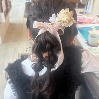 ヘアアレンジ キッズ 🫧美髪&髪質改善 𝔼𝕀𝕄𝕀🫧のヘアスタイル