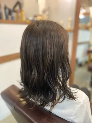 セミロング カラー 木宮 美緒のヘアスタイル