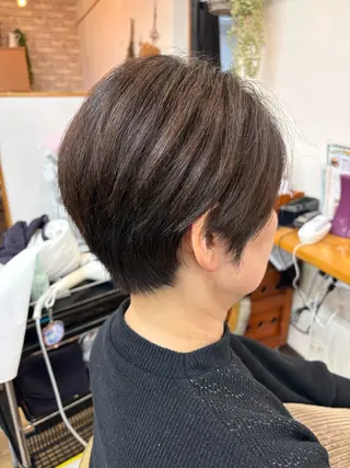 ショート 大久保 藍梨のヘアスタイル