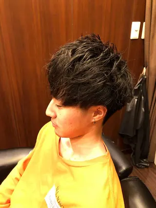 ミディアム メンズ 代表 武田晃英のヘアスタイル