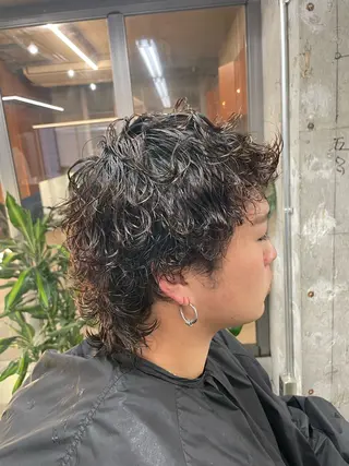 ショート パーマ メンズ 亀井隆汰/メンズ専門 パーマ/フェード可のヘアスタイル