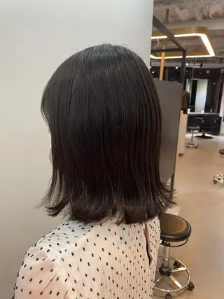 ミディアム ショート/脱白髪染め ☆宇﨑悠実のヘアスタイル