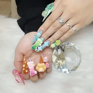 ネイル HANA 長さだしのネイルデザイン