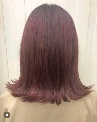 セミロング カラー パーマ ヘアアレンジ メンズ キッズ kotona 🤍miuraのヘアスタイル