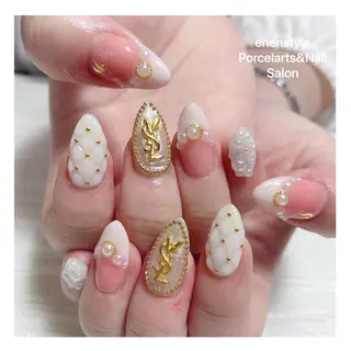 ミディアム ネイル 🐾enen style 🐾のネイルデザイン