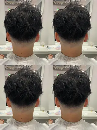 ショート カラー パーマ ヘアアレンジ メンズ 🔥メンズパーマ 特化 渡辺一翔のヘアスタイル