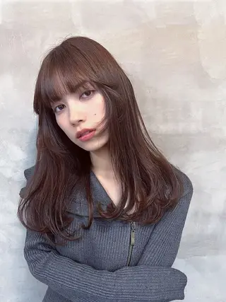 セミロング カラー 安藤幹人 メンズパーマのヘアスタイル