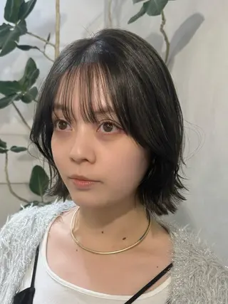 セミロング 新宿/顔周りカット +レイヤー=しずく♩のヘアスタイル