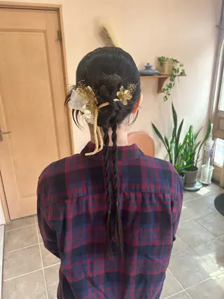 セミロング ヘアアレンジ mayu .のヘアスタイル
