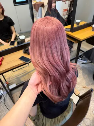 ロング カラー ブリーチカラー特化 梅田中崎町/あかりのヘアスタイル
