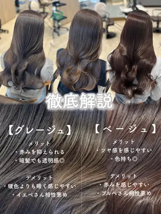 ロング カラー 似合わせ×モテ髪🪄 銀座/Makoのヘアスタイル