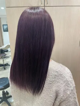 セミロング カラー 韓国ヘアメイク🎀/ 縮毛矯正✨山本媛香のヘアスタイル