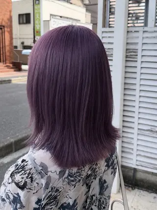 ミディアム カラー LUCK ユナのヘアスタイル