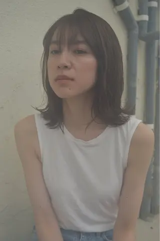 ミディアム 原 🫶トレンドヘアのヘアスタイル