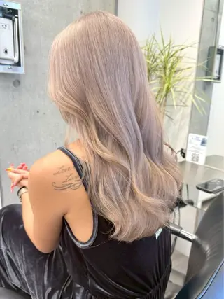 セミロング カラー 原宿ブリーチカラー /三村克彦のヘアスタイル