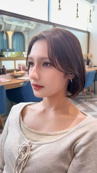 ミディアム 目黒慎太郎🎀大人 可愛い韓国レイヤーのヘアスタイル