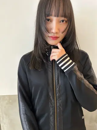 セミロング カラー Pia ツボイ ケイタのヘアスタイル