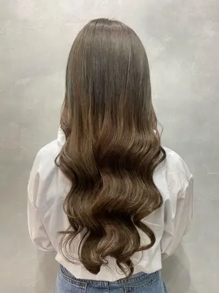 セミロング カラー ヘアアレンジ FAAM Tsuneのヘアスタイル