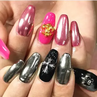 ネイル 渋谷/チップ長さ出し 👑アプレgel-xのネイルデザイン