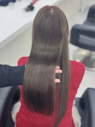 ロング カラー パーマ 藍斗│モテ透明感× 顔周りレイヤー🫧のヘアスタイル