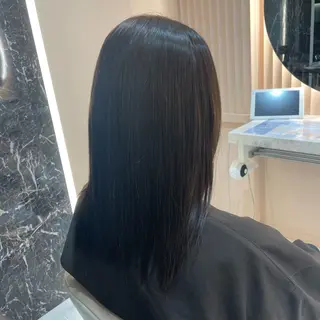 セミロング カラー くどう みずきのヘアスタイル