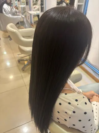 ロング カラー 長野 愛のヘアスタイル