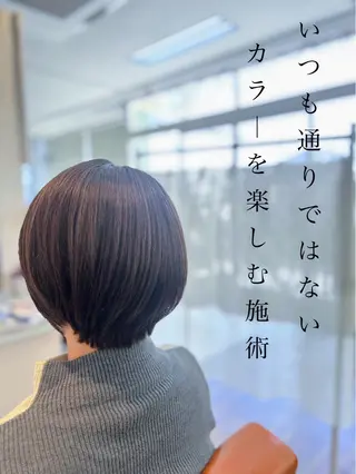 ショート ナチュラルオーブン 大村店🍀深松孝枝のヘアスタイル