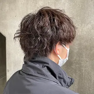 パーマ メンズ もりたみかこ 美容師お休み中のヘアスタイル