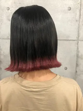 ミディアム カラー パーマ ヘアアレンジ メンズ キッズ ネイル マツエク・マツパ 艶髪育成サロン 京橋 shinのヘアスタイル