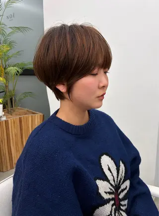 ショート カラー 名駅/ショート/ボブ 透明感カラー/優里のヘアスタイル