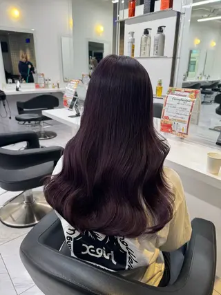 ロング カラー パーマ ヘアアレンジ メンズ キッズ 韓国系🇰🇷🩶 艶暗髪/MEIのヘアスタイル