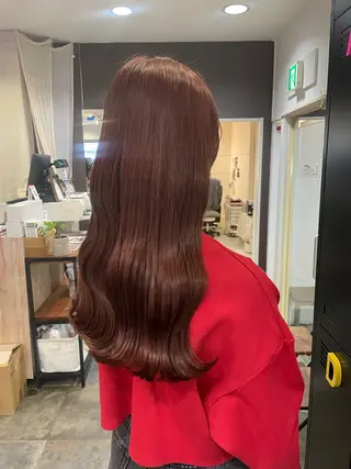 ロング カラー 吉村 夏椰のヘアスタイル