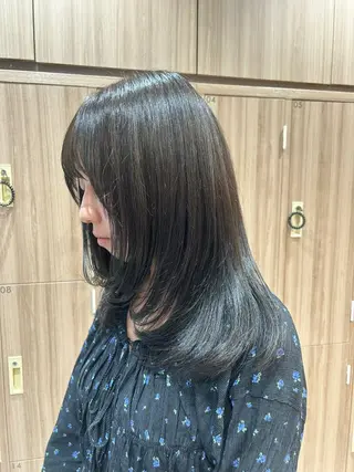 セミロング カラー 髪質改善 × 高発色 color/Runoのヘアスタイル