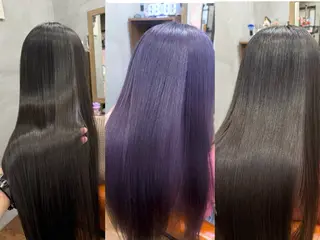 ロング カラー 縮毛矯正&髪質改善 ⭐️OGUのヘアスタイル