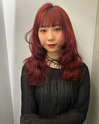 カラー ハイトーン/レイヤー nail 百咲💌のヘアスタイル
