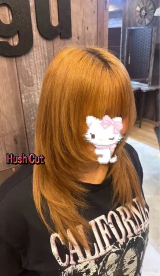 ミディアム 稲月 凌のヘアスタイル