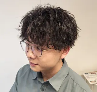 ショート パーマ メンズ 【イケメン風パーマ】 SHOFYのヘアスタイル