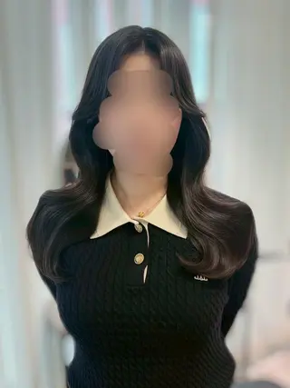 カラー セミロング 盛れ🎀韓国ヘア 美艶🇰🇷なるみのヘアスタイル