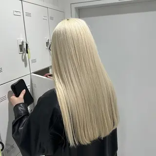 カラー ロング ハイトーン💎✨ 福岡天神のヘアスタイル
