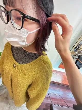 ミディアム Mao 🎀bob 赤み撃退🌿艶カラーのヘアスタイル