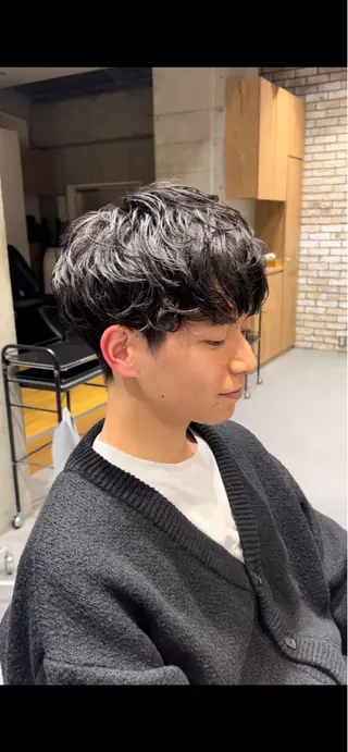 ショート パーマ メンズ ReX 石井 颯眞のヘアスタイル