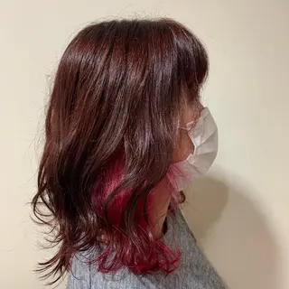 セミロング カラー 金村 綾芽のヘアスタイル