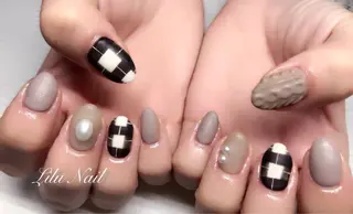 ネイル モチの良さ◉ フィルインネイル♡のネイルデザイン