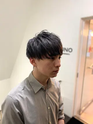 ショート カラー メンズ 【S.BROOM】 店長　西川徹のヘアスタイル
