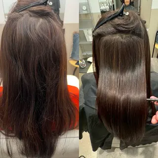 ロング カラー パーマ 神戸三宮美髪矯正 髪質改善特化★神田のヘアスタイル