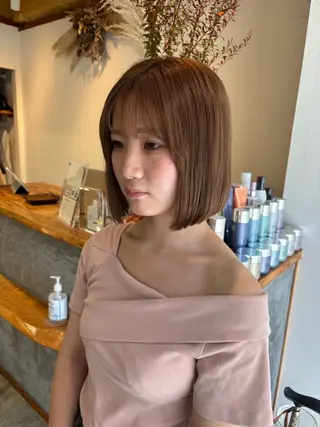 ショート 透明感カラー🫧 高田李胡のヘアスタイル