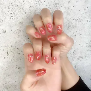 セミロング カラー パーマ ヘアアレンジ メンズ キッズ ネイル マツエク・マツパ Salon Ｋのネイルデザイン